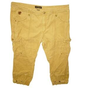 Rocawear Women’s Cargo Capri Pants – Size 18 – Corduroy Y2K Hip Hop Streetwear